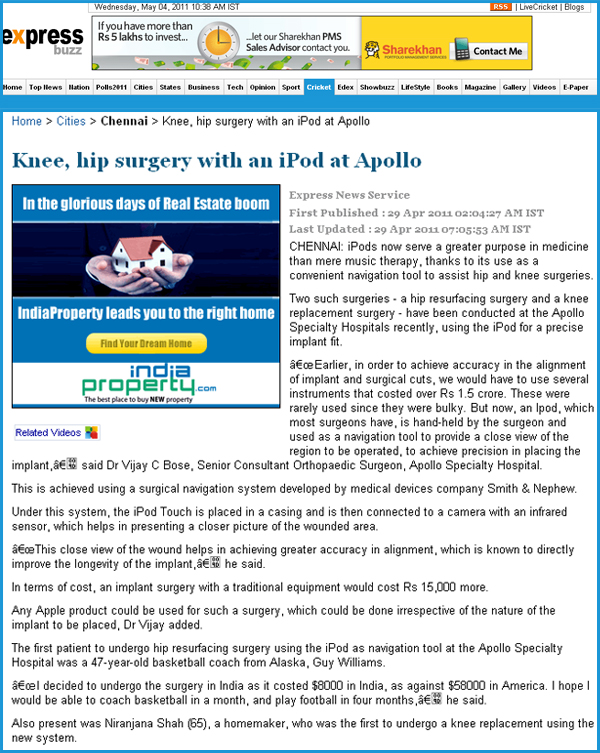 Birmingham Hip Resurfacing - Press Releases
